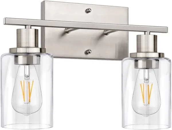 2-Light Bathroom Vanity Light Fixtures