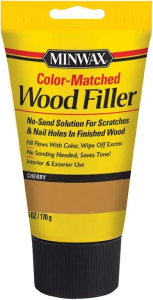 Minwax 448530000 Color-Matched Filler Wood Putty, Walnut