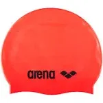 Arena Classic Silicone Swim Cap - Silver/Black