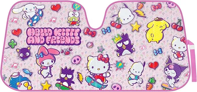 Carbella Hello Kitty and Friends Car Windshield Sun Shade