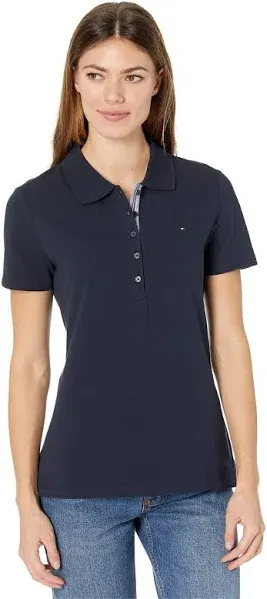 Tommy Hilfiger Navy Women's Solid Polo Shirt