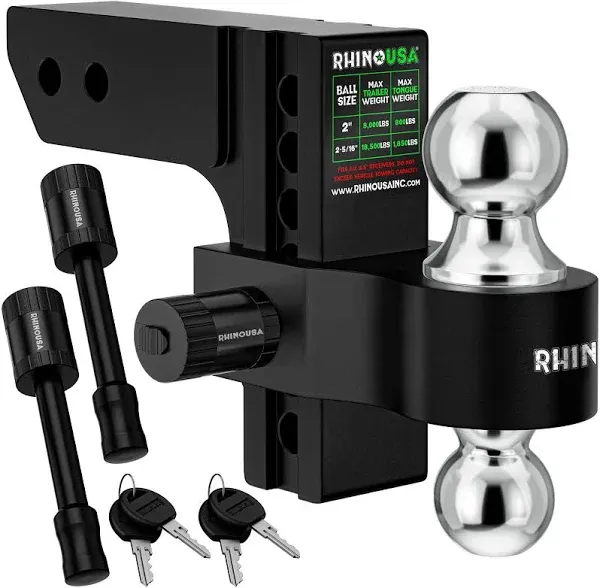 Rhino USA Adjustable Drop Hitch