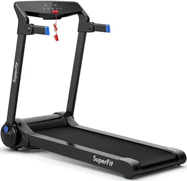 SuperFit 3HP Folding Electric Treadmill Running Machine W Speaker Red