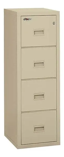 FireKing 4R1822-C Four Drawer Turtle Vertical 22" D Fire File Cabinet