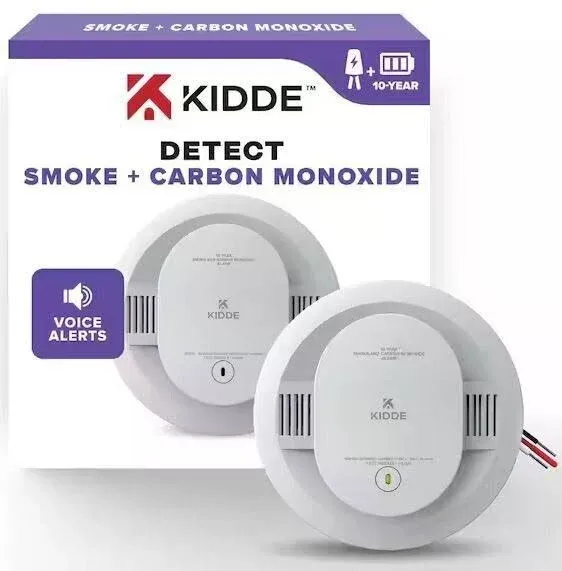 Kidde Hardwired Smoke & Carbon Monoxide Detector 10-Year Battery Backup