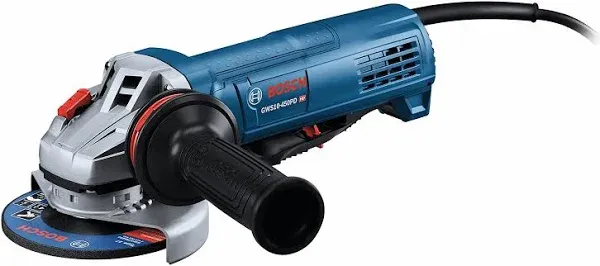 Bosch GWS10-450PD 4-1/2 In. Ergonomic Angle Grinder with No Lock-On Paddle Switch&Bosch T3916SC 2-11/16 in. Carbide SDS-Plus SPEEDCORE Thin-Wall Core Bit for Removal of Masonry, Brick and Block