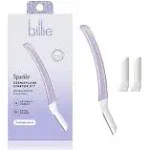 Billie Sparkle Dermaplaning Starter Kit - Reusable Handle + 3 Refill Blades