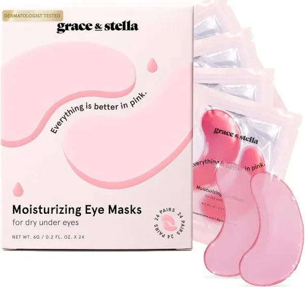 Grace &amp; Stella Everything is better in Pink Eye Masks NIB