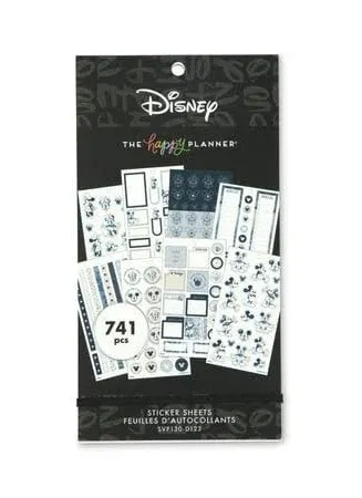 The Happy Planner Disney Mickey Mouse & Minnie Mouse Indigo Value Pack Stickers - Big