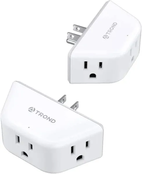 Etokfoks 3AC Multi Plug Electrical Splitter Outlet Extender 2-Pack