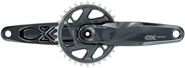 SRAM GX Eagle Fat Bike Crankset - 175mm, 12-Speed, 30t, Direct Mount, DUB Spindle Interface, For 170mm Rear Spacing, Lunar