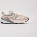 New Balance Kids' 990v6 Sneaker Pink Haze/White