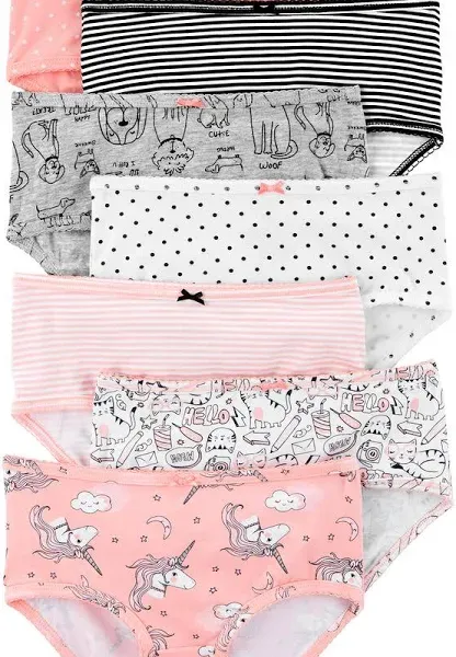 7-Pack Ballerina Print Stretch Cotton Underwear