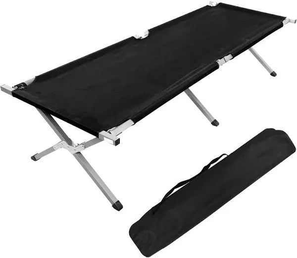 YSSOA Folding Camping Cot with Storage Bag for Adults, Portable and Lightweig...