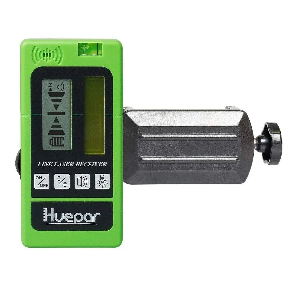 LR-5RG Laser Detector For Laser Level - Green and Red Beam Receiver - Huepar