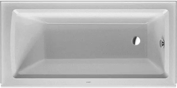 Soaking Tub Architec 60 x 30 Inch Integrated Panel &amp; Flange Right Drain White Acrylic Rectangle