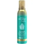 OGX Decadent Creamy Mousse, Locking + Coconut Curls, 4 - 7.9 oz