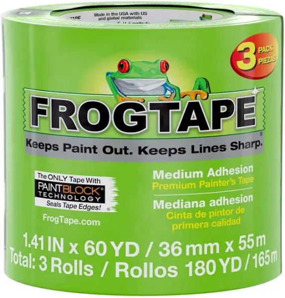 FrogTape Multi-Surface Green Painting Tape 3-Pack