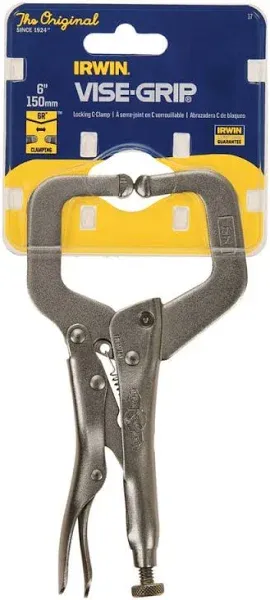 The OriginalÖ Locking C-Clamps with Regular Tips, 6ö