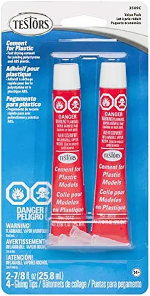 Testors Cement for Plastic 2 Pack