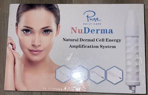 NuDerma Portable Handheld High Frequency Skin Therapy Wand Machine