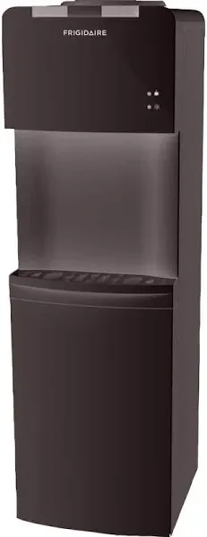 Frigidaire Water Cooler Black: Freestanding Electric Dispenser, 5 Gallon, Hot & Cold, Safety Switch, 420W, Bottle Source