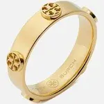 Tory Burch Miller 18K Gold-Plated Stud Ring