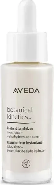 Aveda Botanical Kinetics Instant Luminizer Snow Lotus + Hydrox Acid Serum 1oz NB