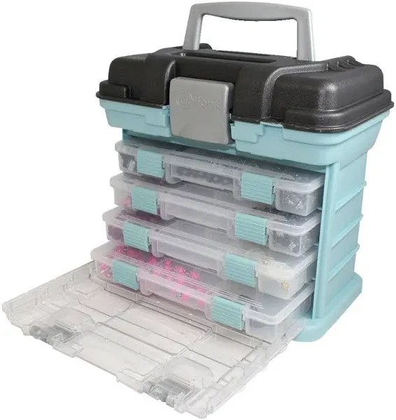 Grab N Go Creative Options Small Teal with 4 Small Utility Boxes Organizer