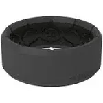 Groove Life Zeus Edge Deep Stone Grey Silicone Ring, Size 9