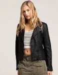 BLANKNYC Faux Leather Moto Jacket Women's