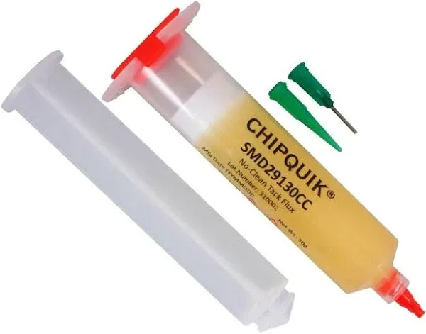 ChipQuik Tack Flux No Clean in A 10cc Syringe w/Plunger & Tip - SMD291