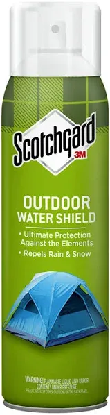 3M Scotchgard OUTDOOR WATER SHIELD / PROTECTOR Waterproofing Spray RAIN &amp; SNOW