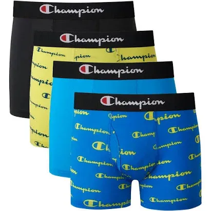 Champion Boys' 4-Pack Everyday Active Stretch Boxer Briefs