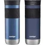 Leak-Proof Insulated Stainless Steel Travel Mug – 20oz with Grip, Blue Corn