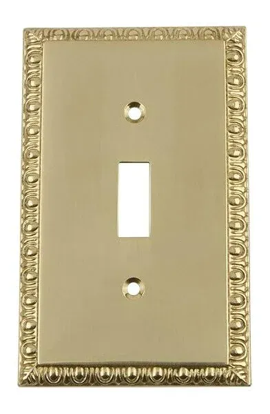 Nostalgic Warehouse Egg & Dart Switch Plate Toggle