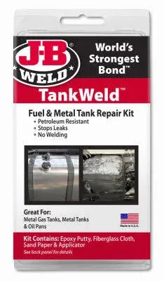 J-B Weld 2110 Metal Fuel Tank Repair Kit, Gray