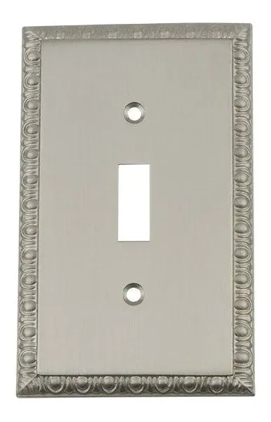 Nostalgic Warehouse Egg & Dart Double Toggle Switch Plate