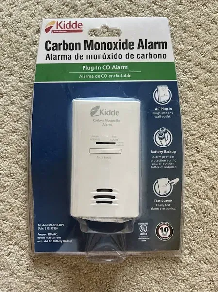 Kidde 21006462 Firex Plug-In Carbon Monoxide Detector