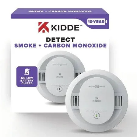 Kidde Smoke & Carbon Monoxide Detector 10-Year Battery