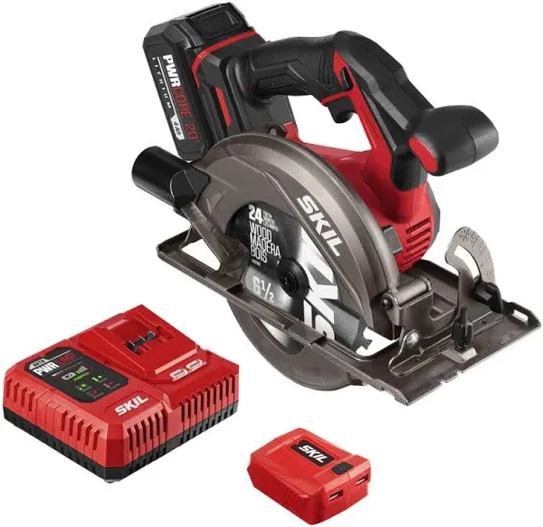 SKIL PWR CORE 20 Brushless 20V 6-1/2&#039;&#039; Circular Saw Kit w/Battery &amp; Charger NEW*