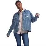 Levi's Womens Ex-Boyfriend Trucker Concrete Indigo Denim Jacket