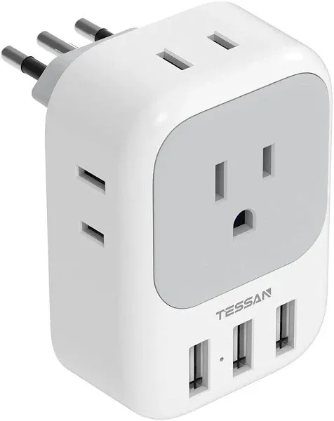 TESSAN Power Adapter US to Italian