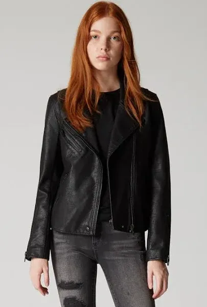 BLANKNYC Faux Leather Moto Jacket Women's