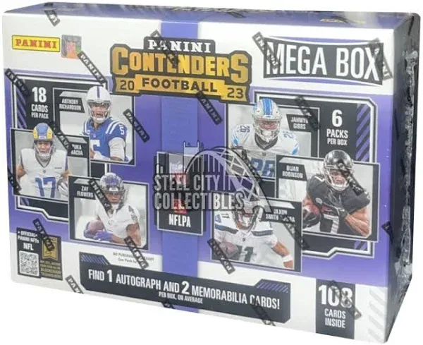 2023 Panini Contenders Football Hobby Mega Box (Orange Parallels)