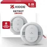 Kidde Hardwired Smoke Detector, 10-Year Battery Backup, Interconnectable, LED Warning Light Indicators