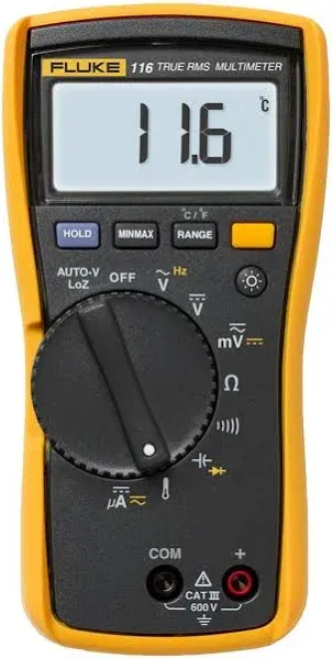 Fluke 116 HVAC True RMS Multimeter with Temperature New!