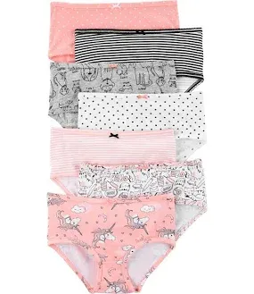 Carter's Girl's 7-Pack Underwear, Animals, 8