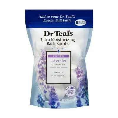 Dr Teals Moisture + Soothing Lavender Bath Bombs