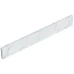 Wyndham Collection WCFVCA1SSCW Side Splash in White Carrara Marble